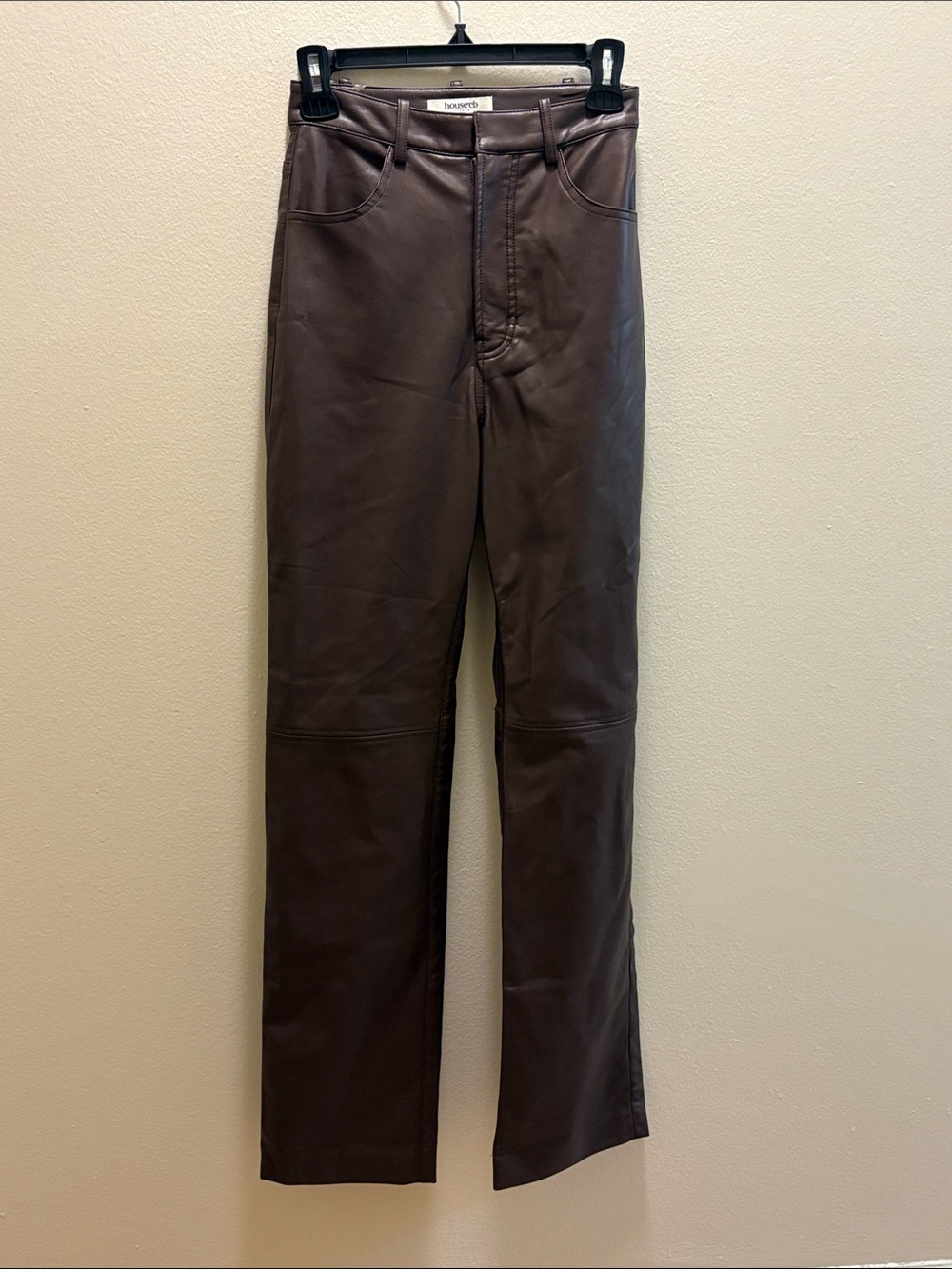 House of CB London brown pleather pants
